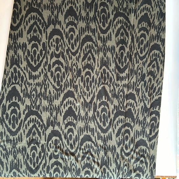 NWT Target Mossimo Knit green black print maxi skirt - Picture 3 of 4